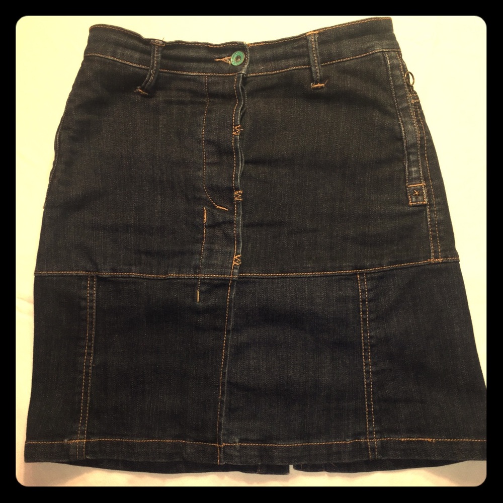 Mng Denim Skirt Size 1